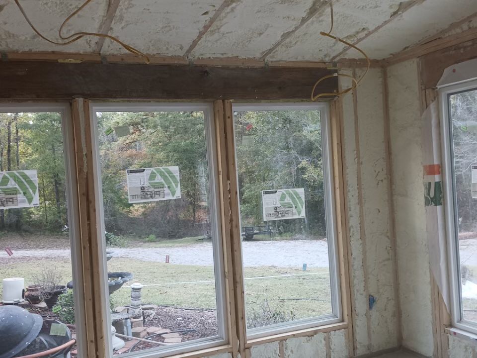 spray foam insulation installed into Louisiana home